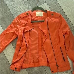 Orange Moto Jacket